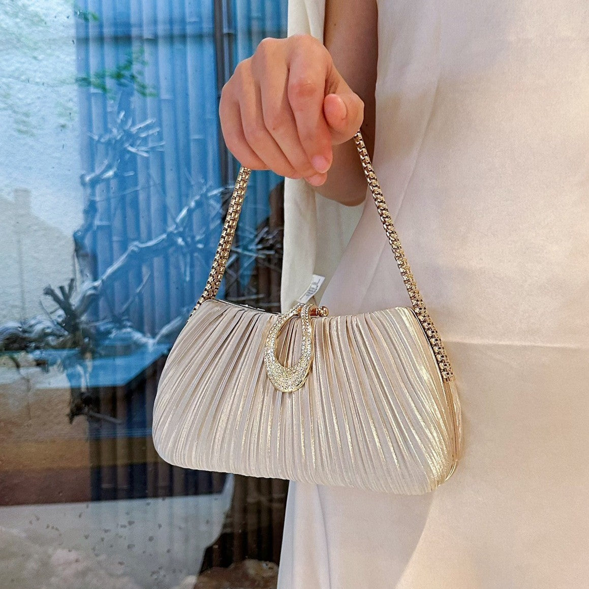 Sophisticated Satin Evening Bag