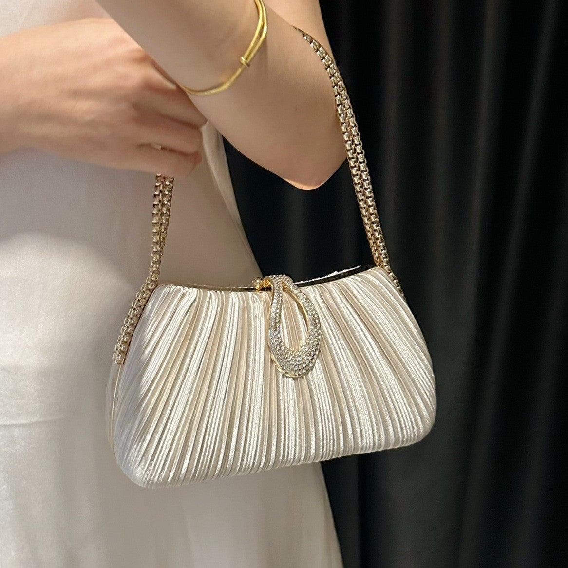 Sophisticated Satin Evening Bag