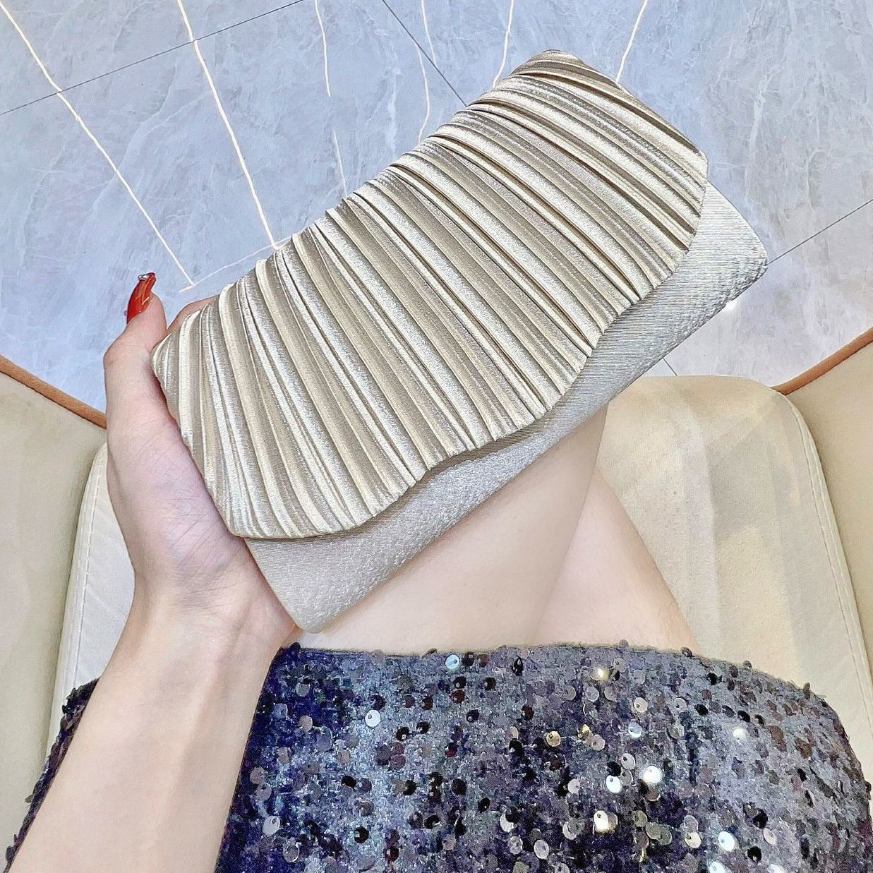 Luxury Satin Evening Clutch